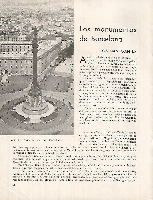 LAMINA 12306: Monumento a Colon en Barcelona