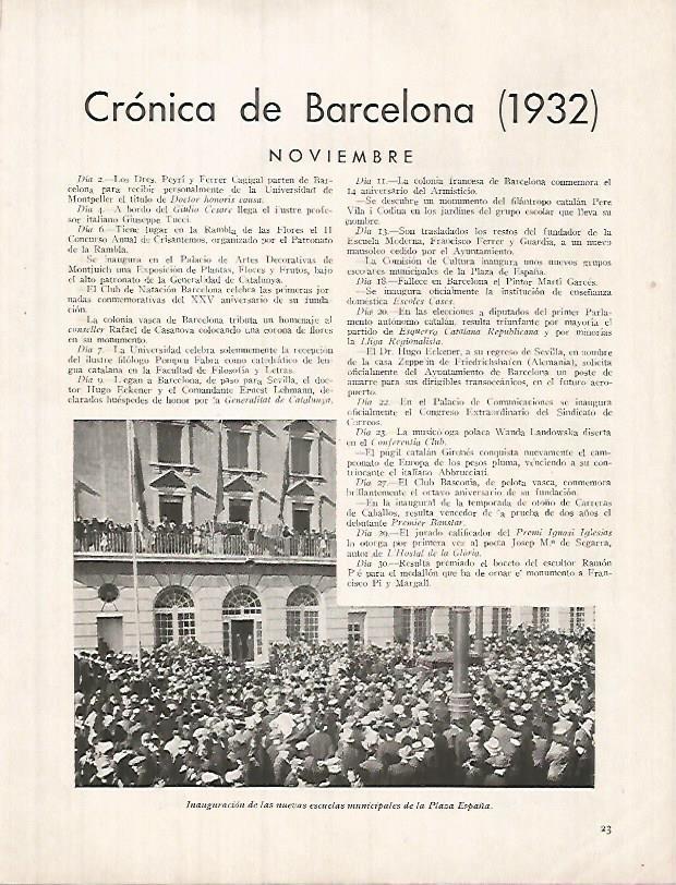 LAMINA 12308: Inauguracion escuelas de Plaza España. Barcelona