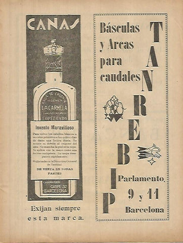 LAMINA 12320: Publicidad de basculas Pibernat