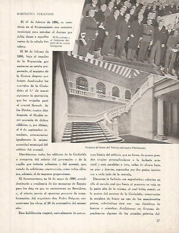 LAMINA 12323: Escalera del Parlament de Catalunya