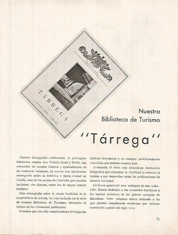 LAMINA 12331: Libro Tarrega de Valerio Serra y Boldo