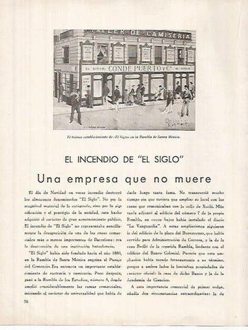 LAMINA 12333: Fachada de El Siglo Barcelona