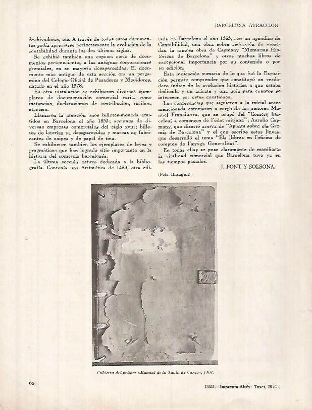 LAMINA 12335: Cubierta del primer Manual de la Tabla de Canvi de 1401
