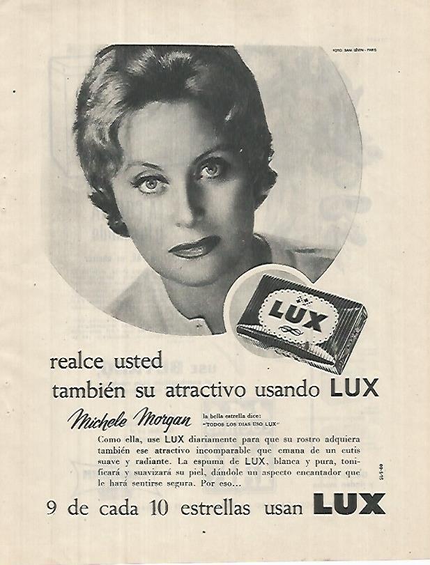 LAMINA 12374: Publicidad de jabon Lux