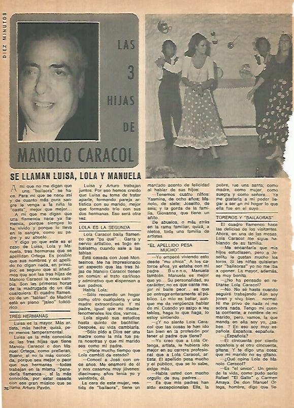 LAMINA 12411: Manolo Caracol