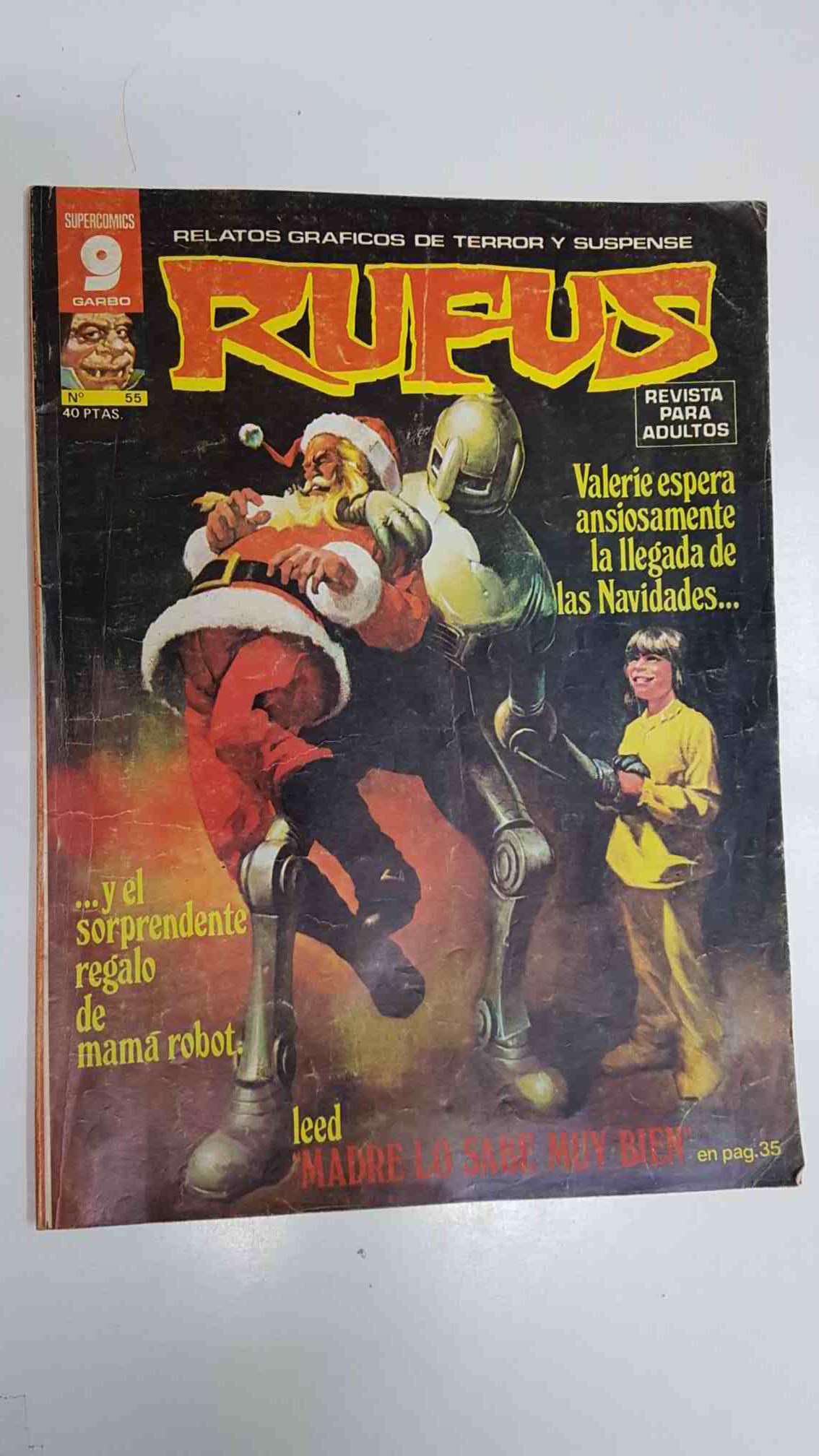 Relatos graficos de terror: Rufus num 55 Dic 1977 - Panico en Manhattan