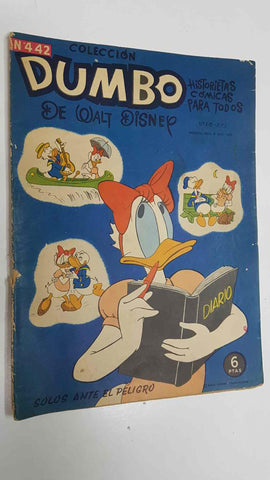 Coleccion Dumbo num 442 - Historietas comicas por Walt Disney. Pato Donald en solos ante el peligro