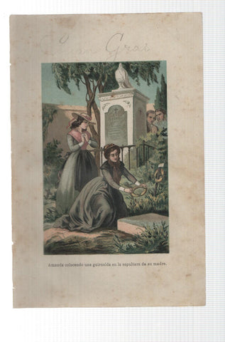 Lamina numero 03: Oscar y Amanda (amor y virtud triunfante), (se ignora nombre del ilustrador)