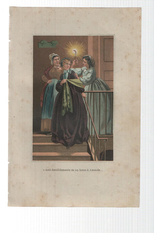 Lamina numero 11: Oscar y Amanda (amor y virtud triunfante), (se ignora nombre del ilustrador)
