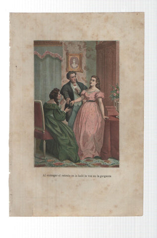 Lamina numero 22: Oscar y Amanda (amor y virtud triunfante), (se ignora nombre del ilustrador)