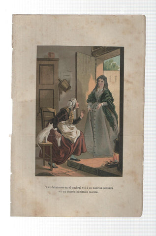 Lamina numero 26: Oscar y Amanda (amor y virtud triunfante), (se ignora nombre del ilustrador)