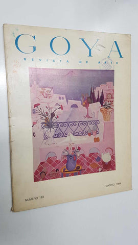 revista de arte: Goya num 183, nov-dic 1984