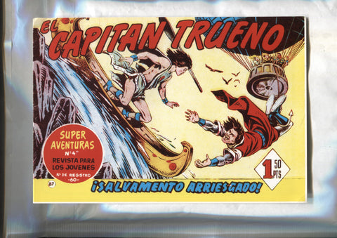 Facsimil editor desconocido de El Capitan Trueno numero 087: Salvamento arriesgado