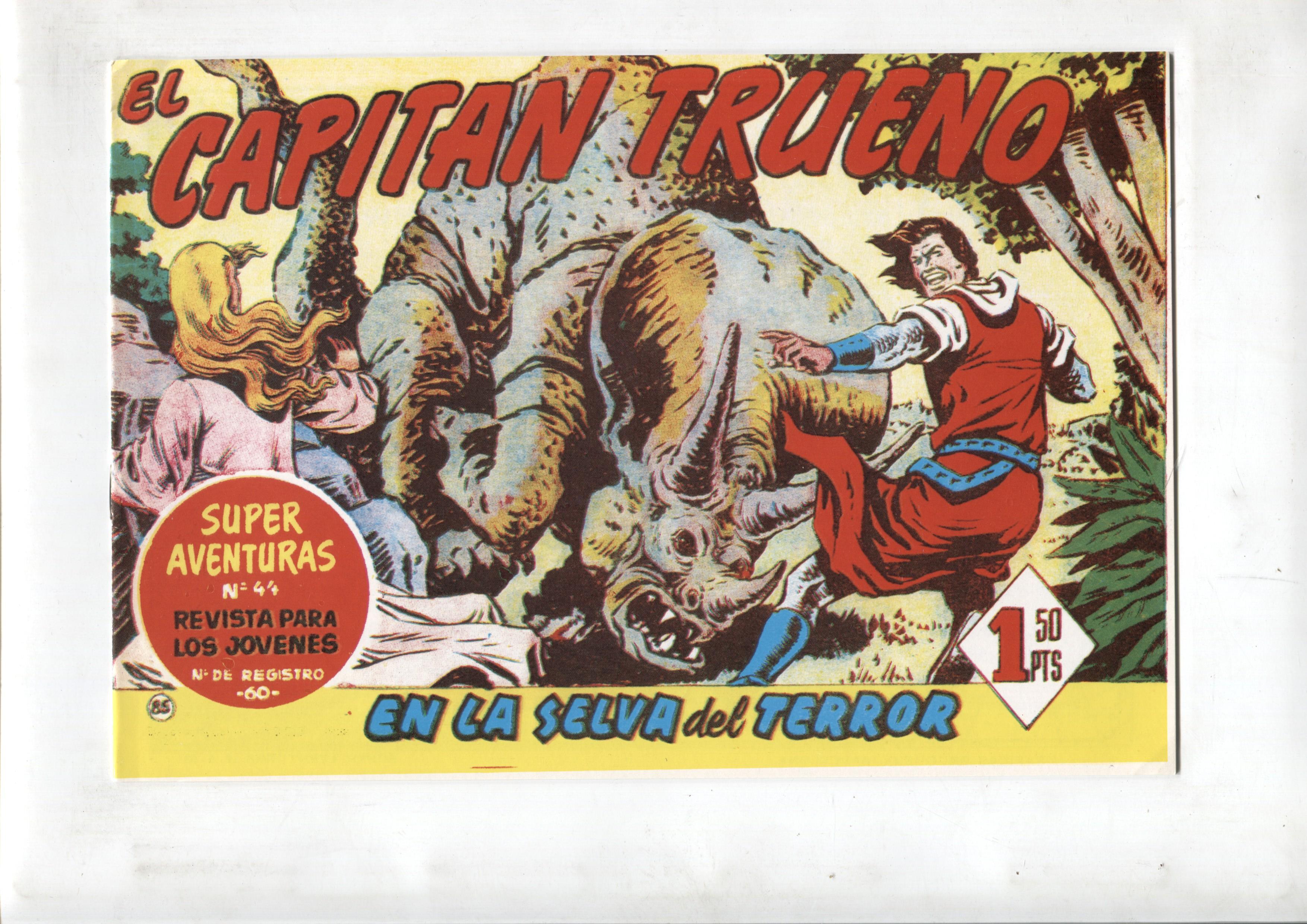 Facsimil editor desconocido de El Capitan Trueno numero 085: En la selva del terror