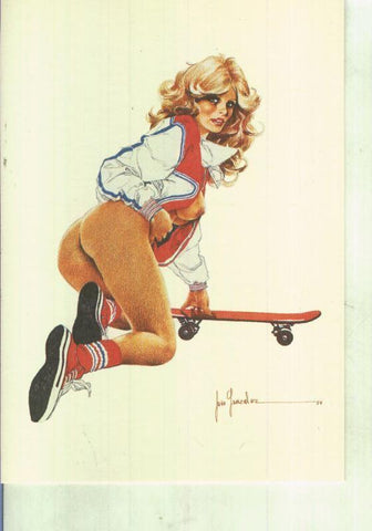 Norma: Postal 000480: Chicas y Deportes de Pepe Gonzalez modelo 1: Skate