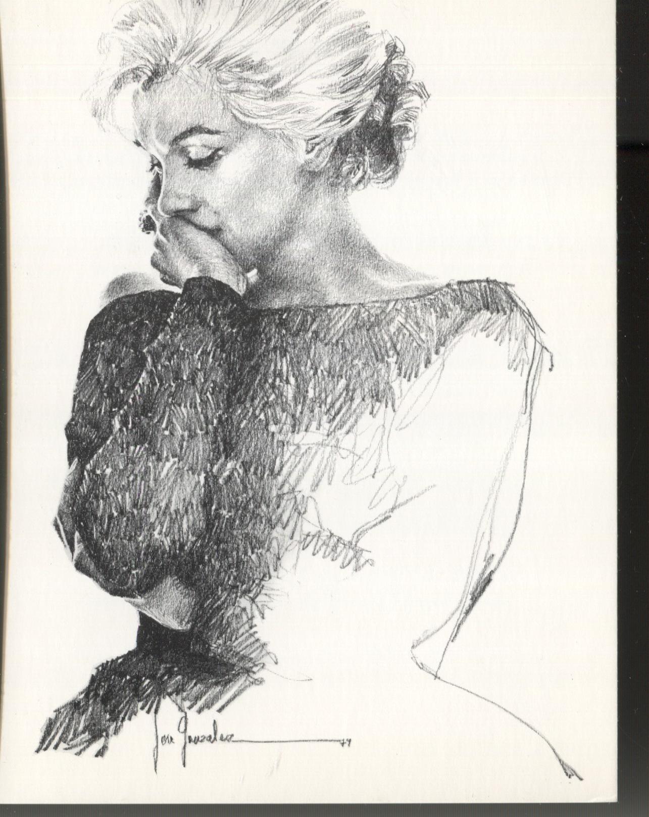 Norma: Postal Marilyn Monroe de Pepe Gonzalez modelo 1