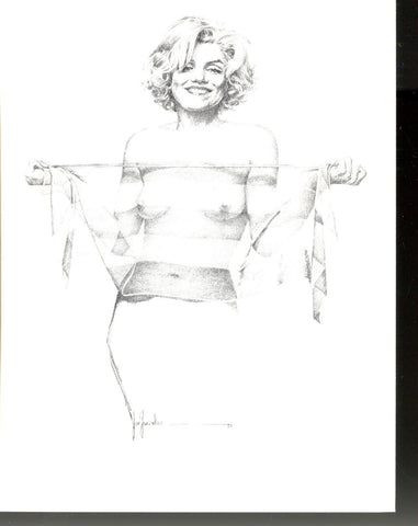 Norma: Postal Marilyn Monroe de Pepe Gonzalez modelo 2