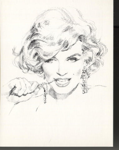 Postal Marilyn Monroe de Pepe Gonzalez modelo 4