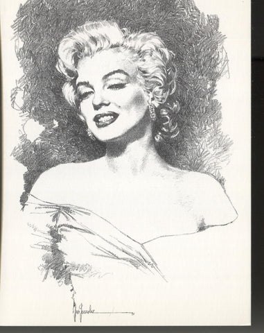 Postal Marilyn Monroe de Pepe Gonzalez modelo 5