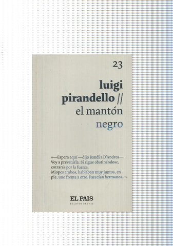 Relatos breves num. 23: El manton negro