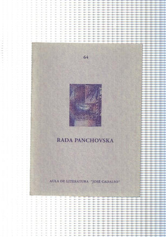Aula literaria Jose Cadalso num. 064: Rada Panchovska