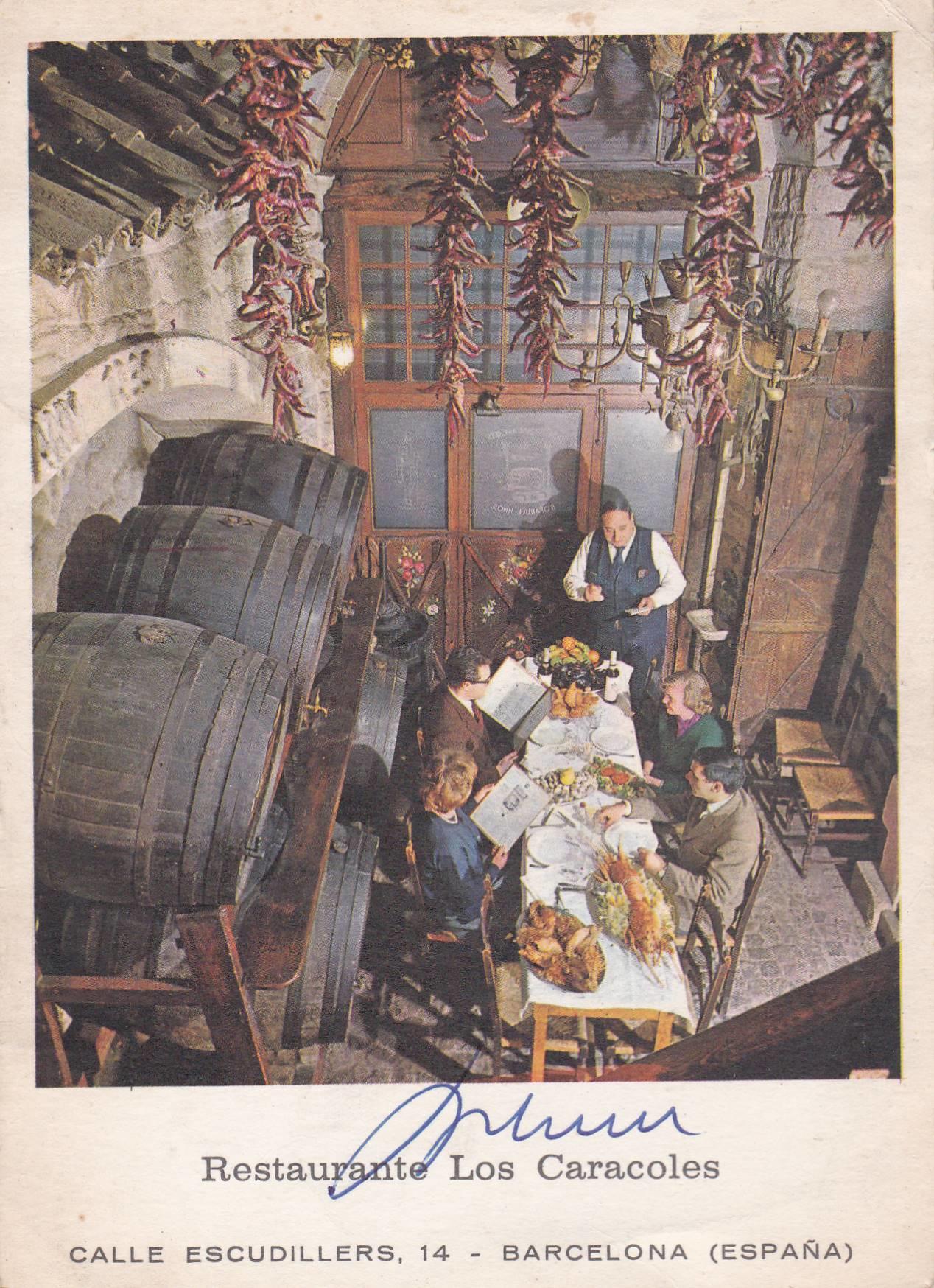 POSTAL B10622: LOS CARACOLES: RESTAURANTE ESCUDILLERS