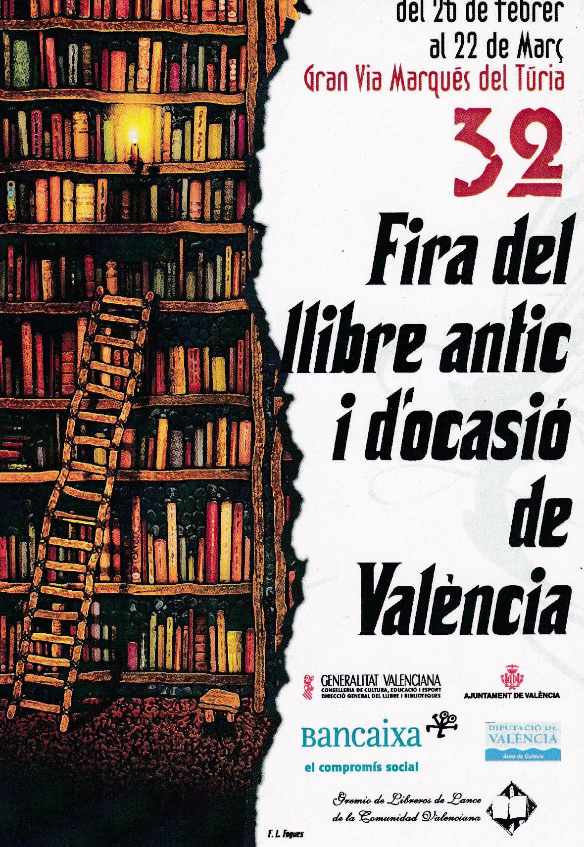 POSTAL B10632: 32 FERIA DEL LIBRO Y DE OCASION