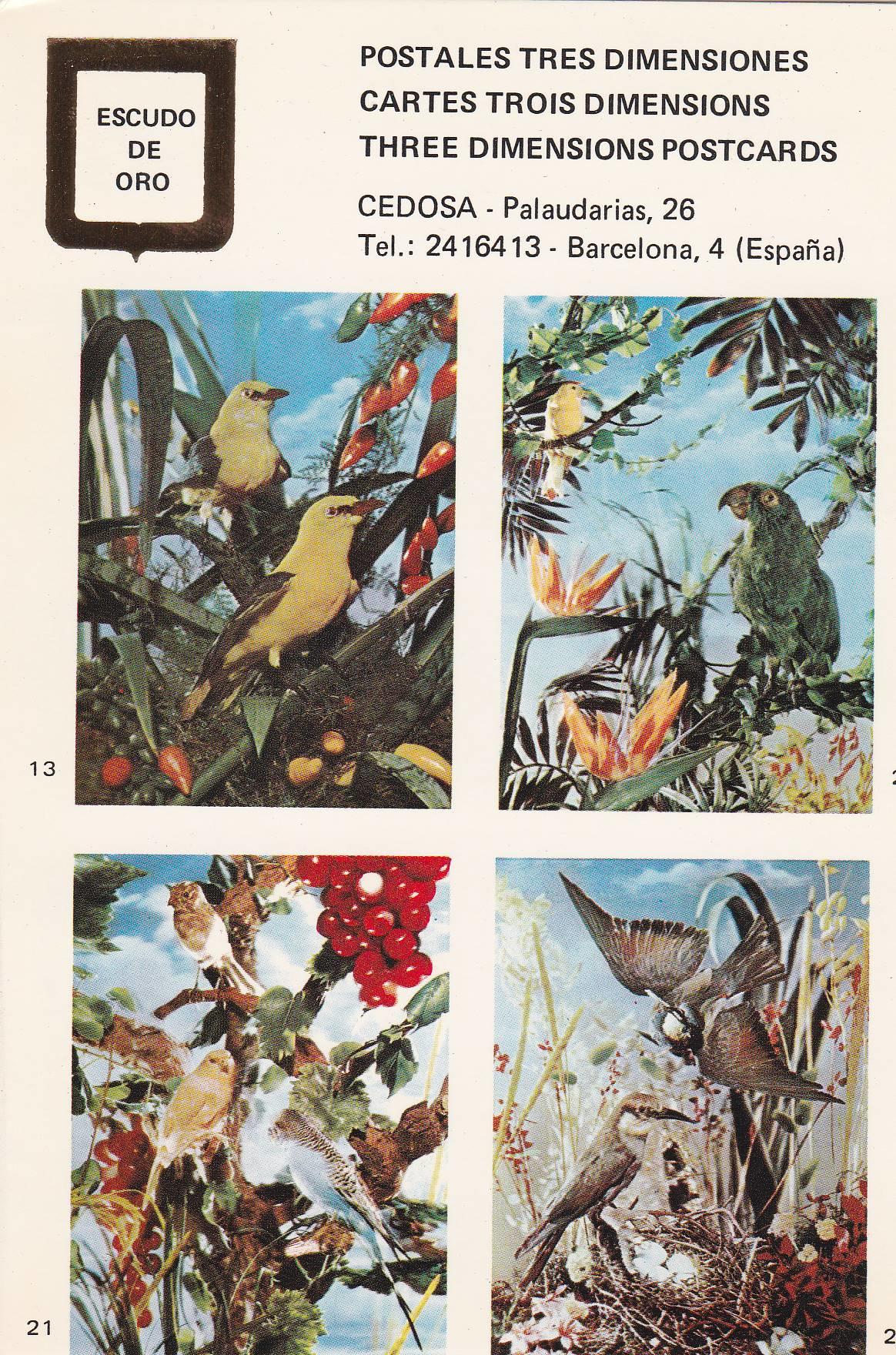 POSTAL B10676: POSTALES TRES DIMENSIONES: DIFERENTES ASPECTOS