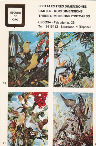 POSTAL B10676: POSTALES TRES DIMENSIONES: DIFERENTES ASPECTOS