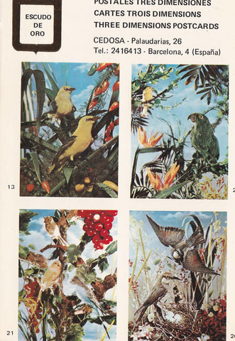 POSTAL B10677: POSTALES TRES DIMENSIONES: DIFERENTES ASPECTOS