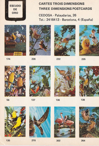 POSTAL B10751: POSTALES TRES DIMENSIONES: DIVERSOS ASPECTOS