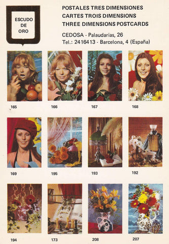 POSTAL B10752: POSTALES TRES DIMENSIONES: DIVERSOS ASPECTOS