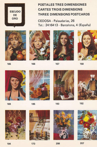 POSTAL B10753: POSTALES TRES DIMENSIONES: DIVERSOS ASPECTOS