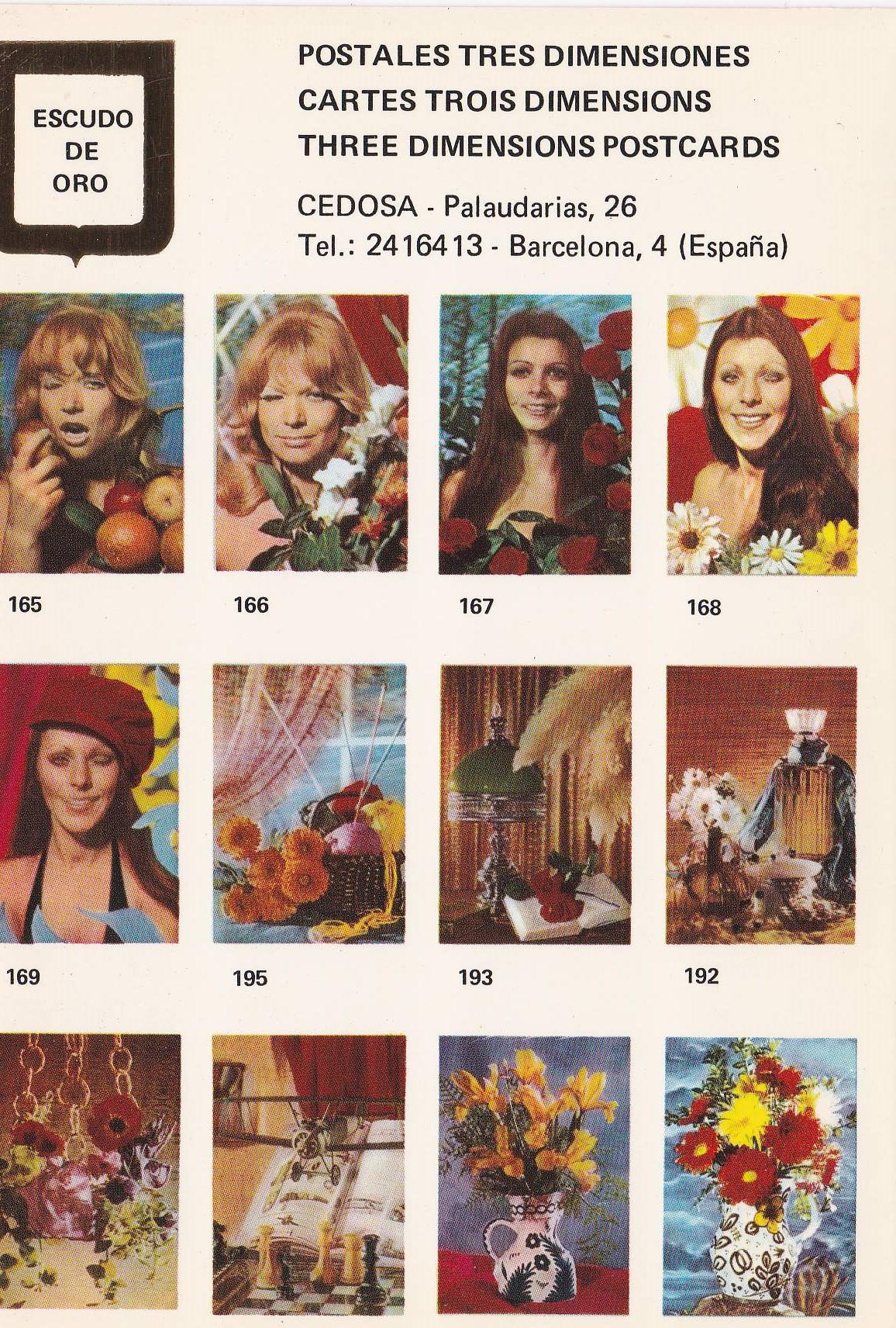 POSTAL B10754: POSTALES TRES DIMENSIONES: DIVERSOS ASPECTOS