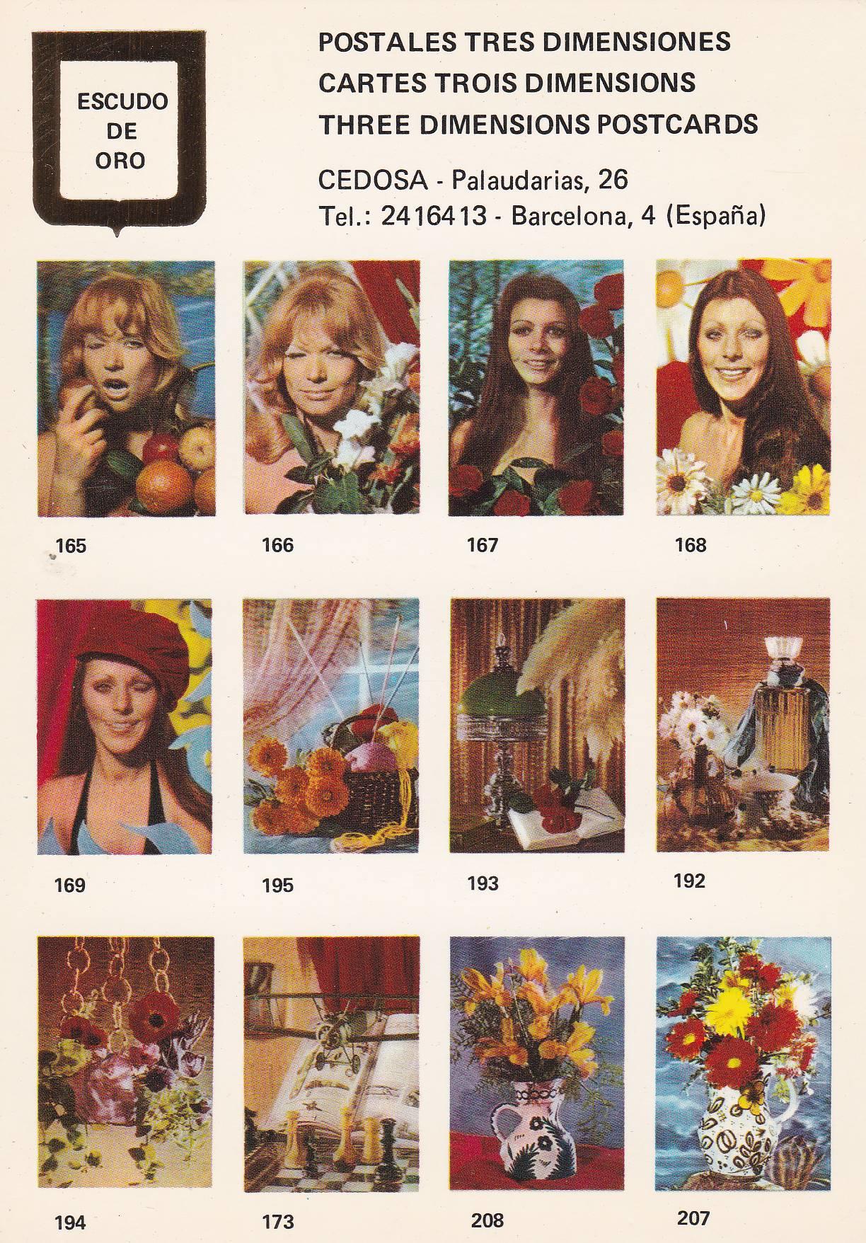 POSTAL B10755: POSTALES TRES DIMENSIONES: DIVERSOS ASPECTOS