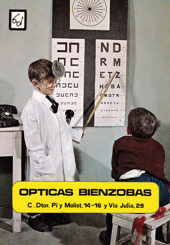 POSTAL B10786: OPTICA BIENZOBAS. ¿HA PENSADO EN USAR LENTES DE CONTACTO?