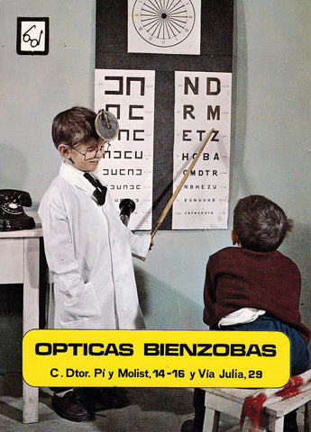 POSTAL B10788: OPTICA BIENZOBAS. ¿HA PENSADO EN USAR LENTES DE CONTACTO?