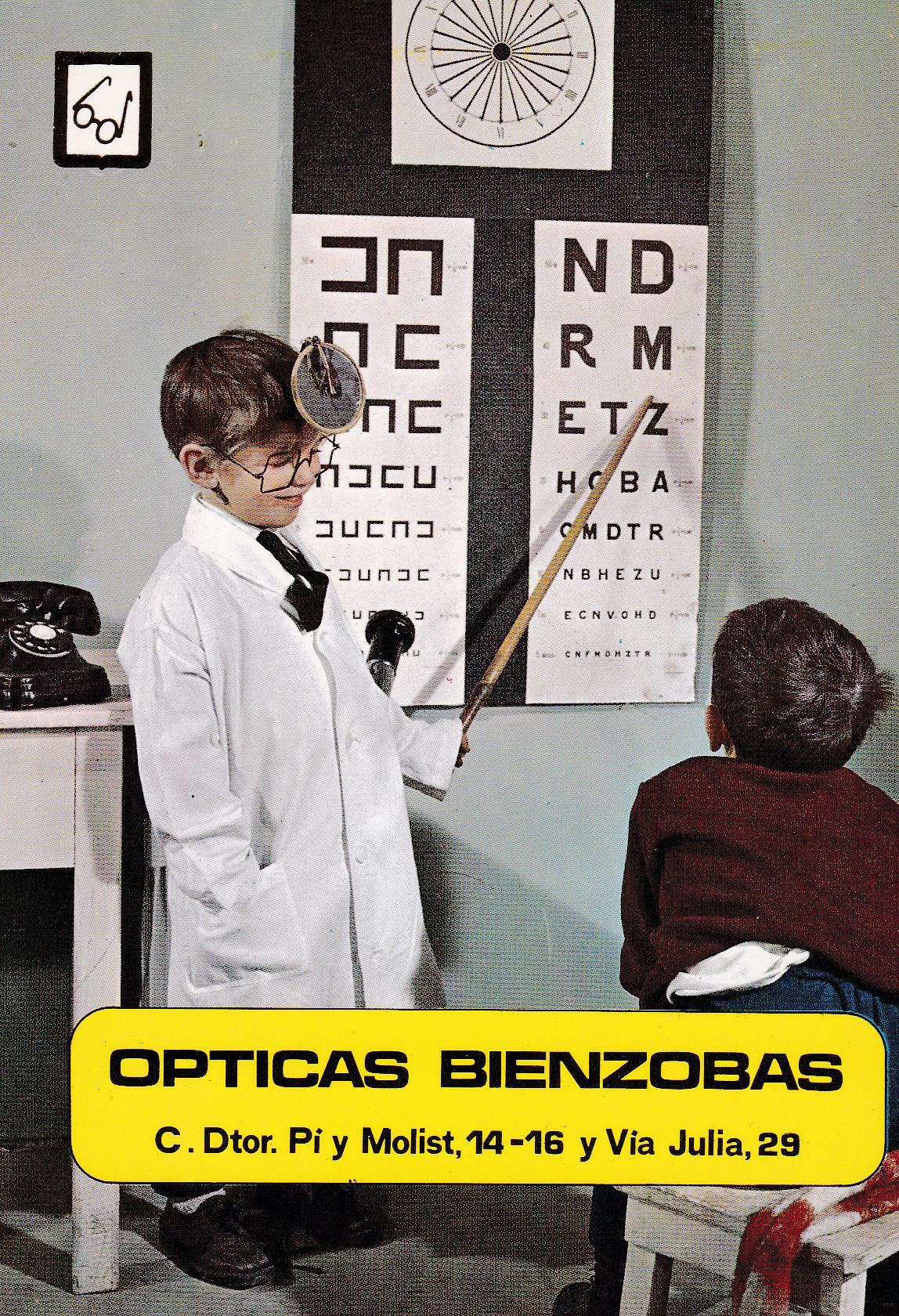 POSTAL B10789: OPTICA BIENZOBAS. ¿HA PENSADO EN USAR LENTES DE CONTACTO?
