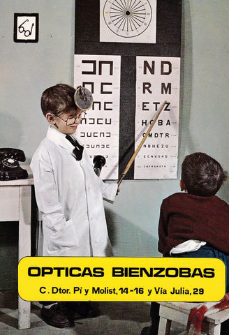 POSTAL B10789: OPTICA BIENZOBAS. ¿HA PENSADO EN USAR LENTES DE CONTACTO?