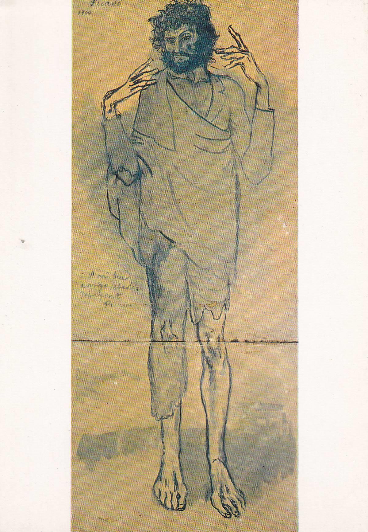 POSTAL B10822: PICASSO: EL LOCO