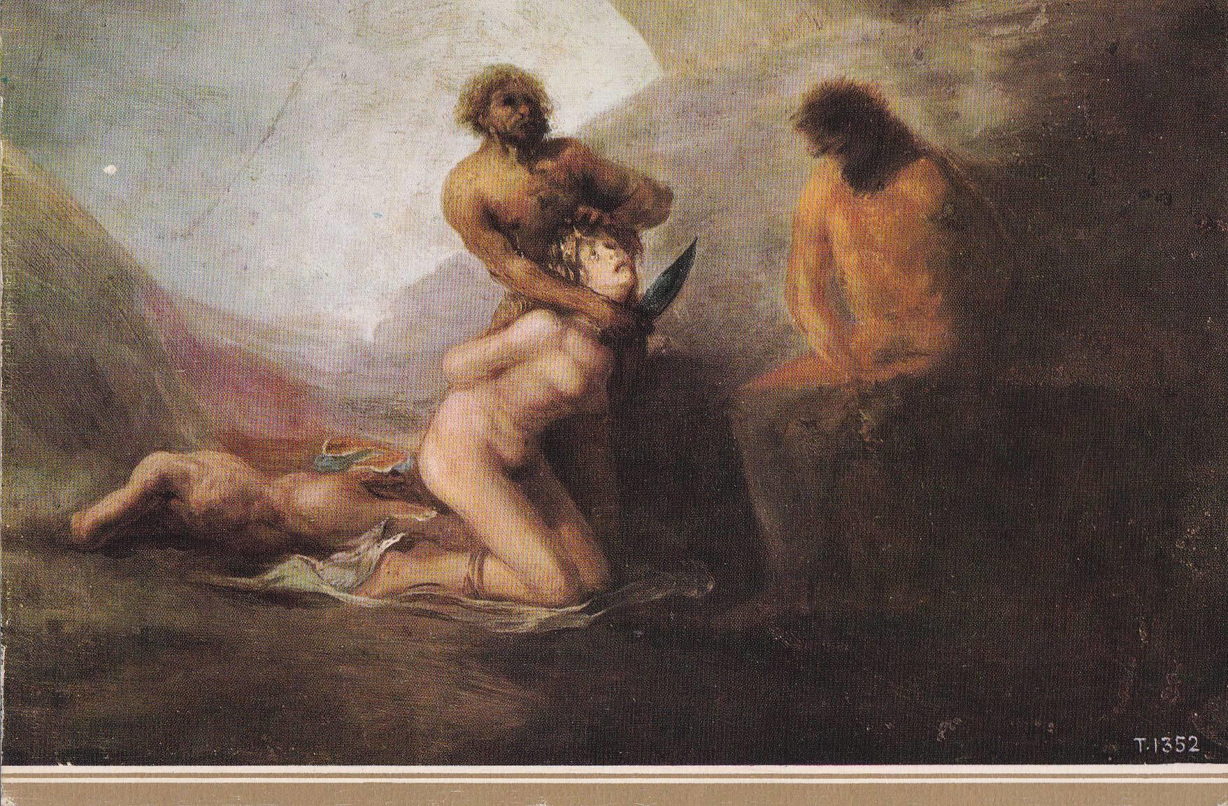 POSTAL B10827: GOYA: LA DEGOLLACION