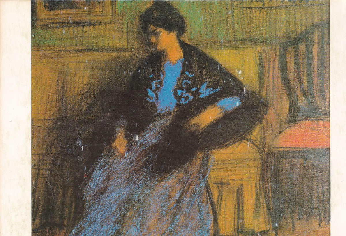 POSTAL B10838: PICASSO: MUJER SENTADA