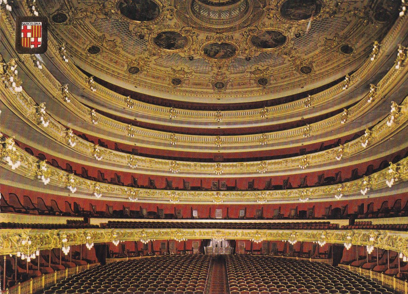 POSTAL B10860: BARCELONA: TEATRO LICEO