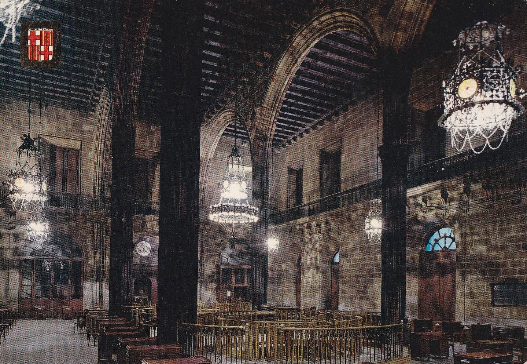 POSTAL B10862: BARCELONA: LA LONJA. SALA CONTRACCIONES