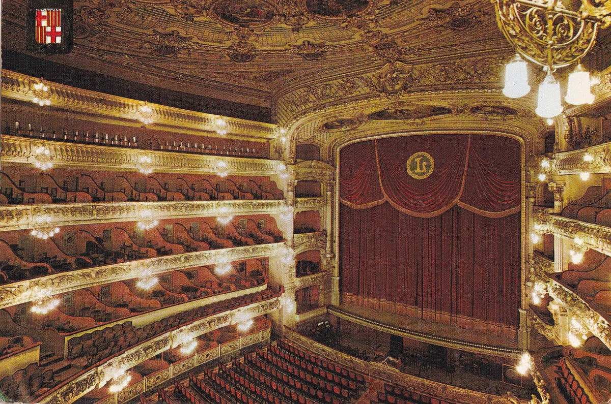 POSTAL B10863: BARCELONA: TEATRO EL LICEO