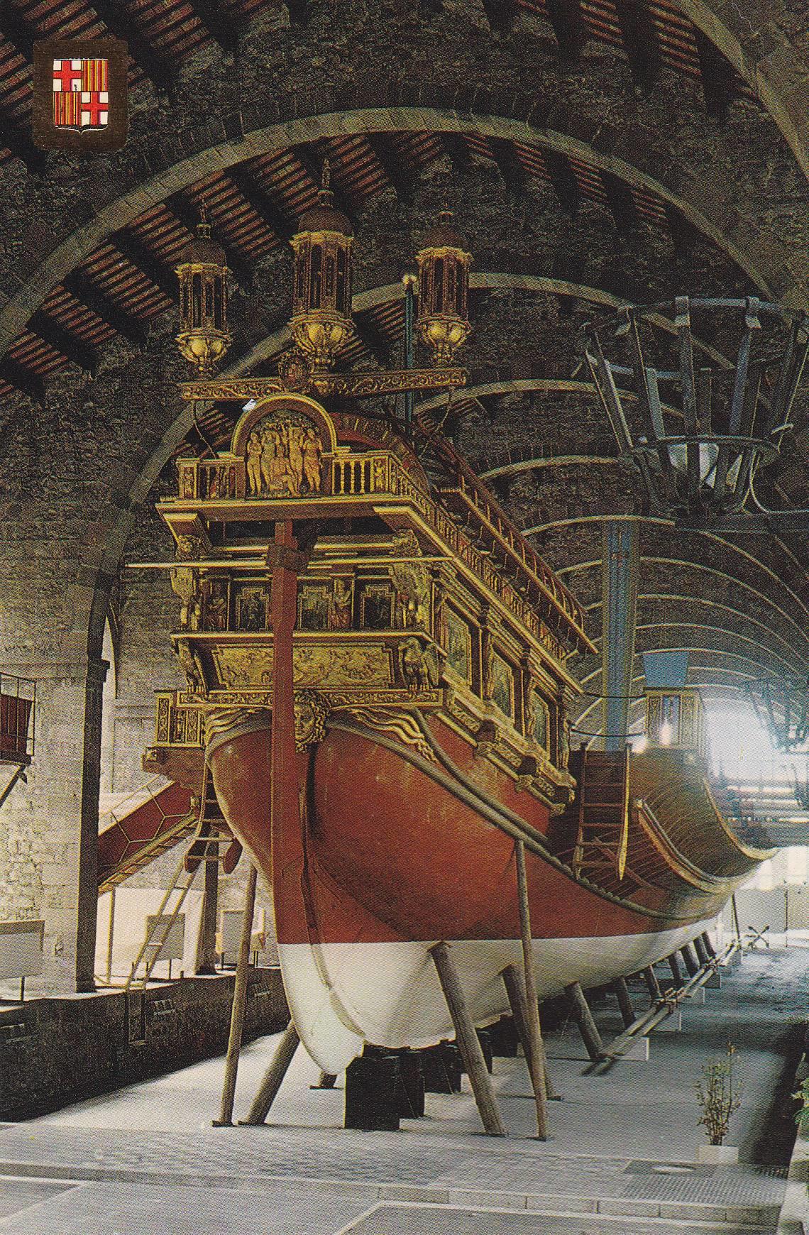 POSTAL B10867: BARCELONA: MUSEO MARITIMO