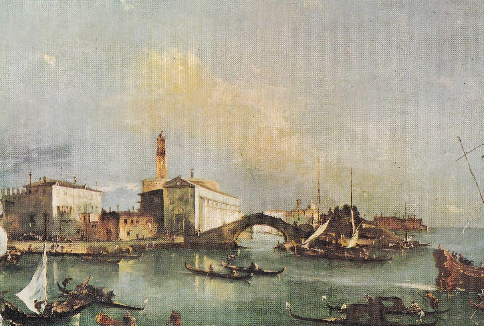POSTAL B10903: MUSEO GALDEANO: GUARDI. VISTA DEL GRAN CANAL