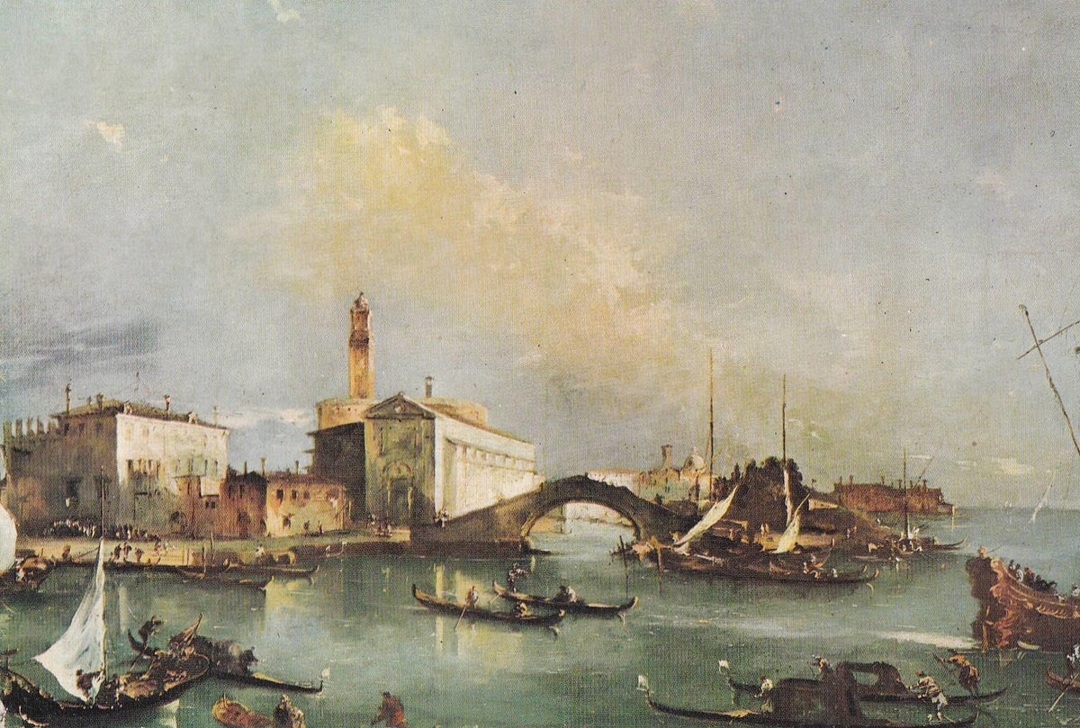 POSTAL B10903: MUSEO GALDEANO: GUARDI. VISTA DEL GRAN CANAL