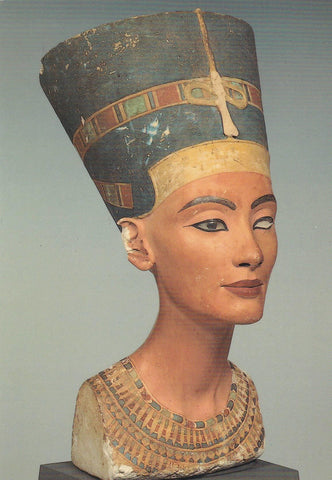 POSTAL B10910: MUSEO EGIPCIO: BUSTO DE LA REINA NEFERTITI