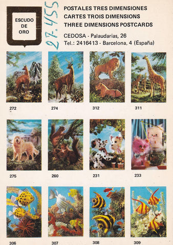 POSTAL B10914: POSTALES TRES DIMENSIONES: DIFERENTES ASPECTOS